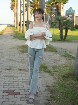 「GIVENCHY（ジバンシイ）のアイテム」を使った、きらりさん（レディース・164cm）の夏コーディネート