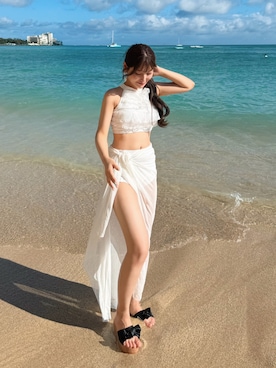 「アイテム（水着）」を使った、きらりさん（レディース・164cm）の夏コーディネート