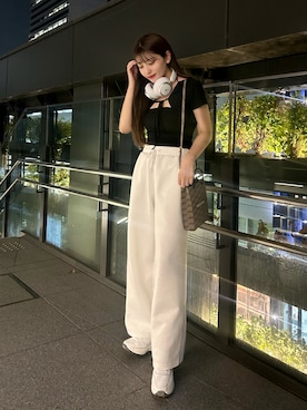 「モノトーン」｜きらりさん（レディース・164cm）の秋コーディネート