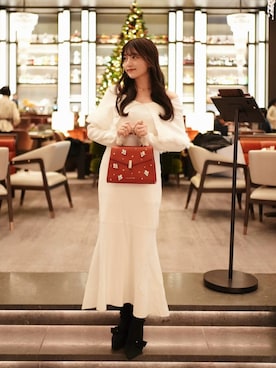 「アイテム（ワンピース/ドレス）」を使った、きらりさん（レディース・164cm）の冬コーディネート