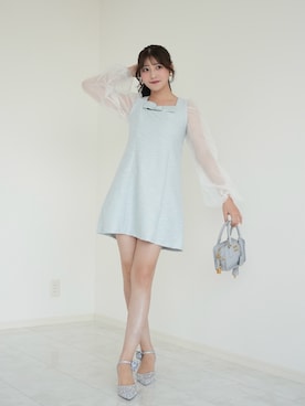 「miu miu（ミュウミュウ）のアイテム」を使った、きらりさん（レディース・164cm）の夏コーディネート