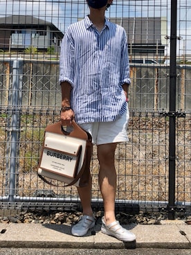 「FHB（エフエイチビー）のアイテム」を使った、KIMさん（メンズ・176cm）の夏コーディネート