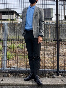 「EULLA（エウラ）のアイテム」を使った、KIMさん（メンズ・176cm）の春コーディネート