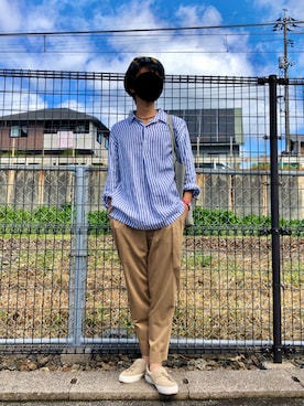 「MB（エムビー）のアイテム（アクセサリー）」を使った、KIMさん（メンズ・176cm）の秋コーディネート