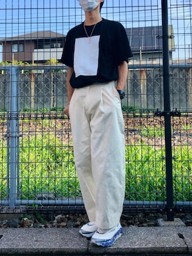 「MB（エムビー）のアイテム（アクセサリー）」を使った、KIMさん（メンズ・176cm）の夏コーディネート