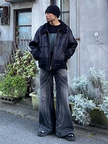 soerte（ソエルテ）の「Stand collar fake mouton jacket