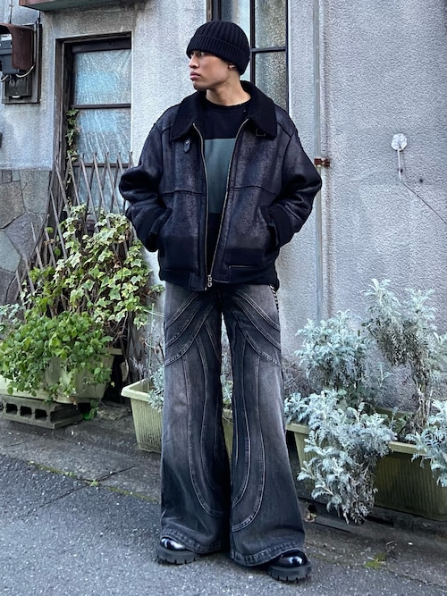 soerte（ソエルテ）の「Stand collar fake mouton jacket