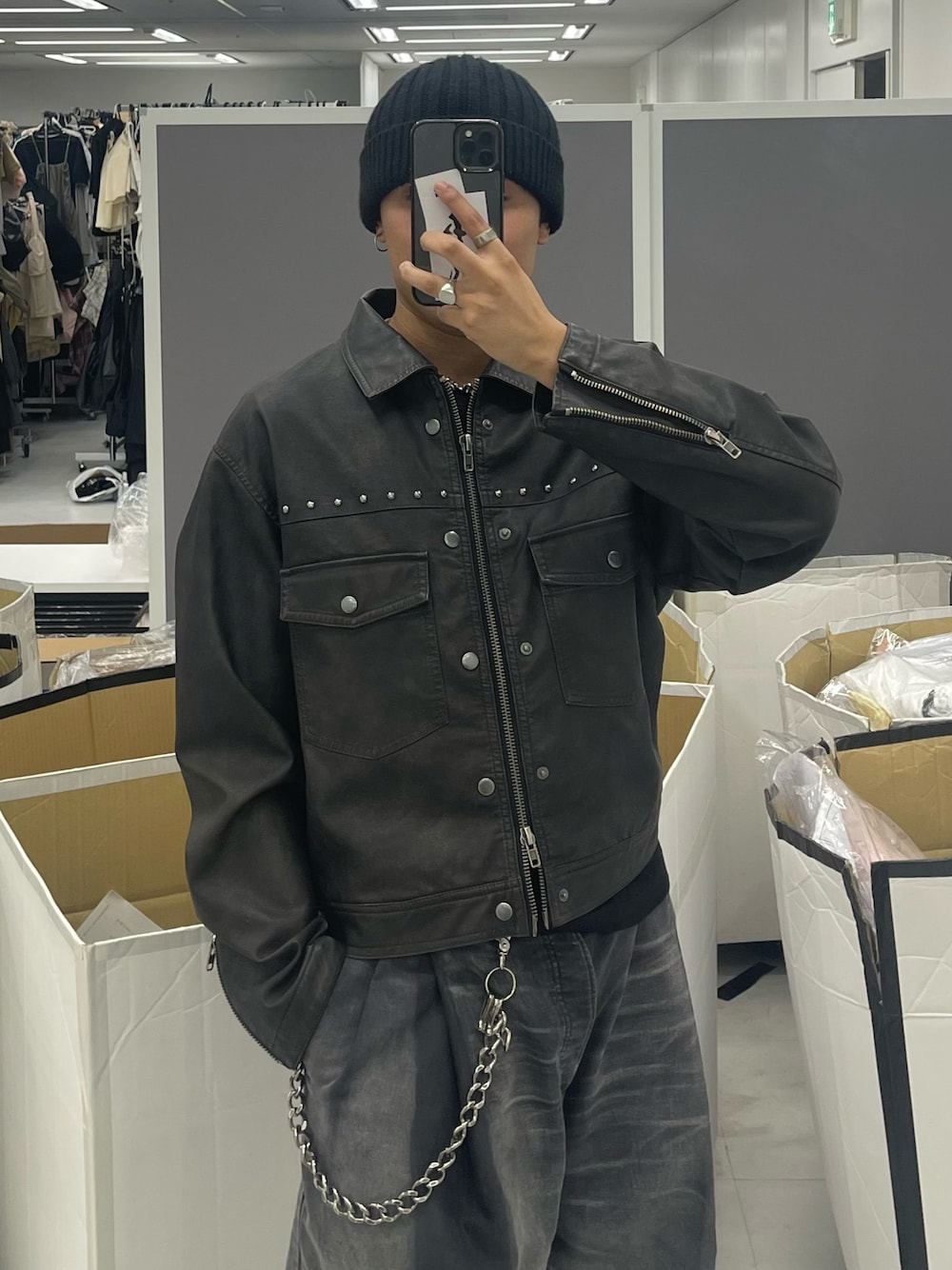 Studs Design Tracker Jacket/スタッズデザイントラッカージャケットを