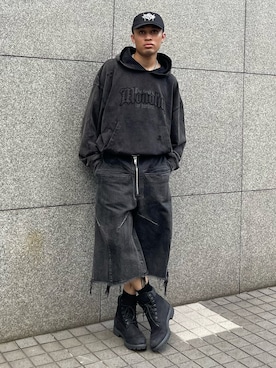 「SBG（エスビー）のSBG 喜平チェーンネックレス（ネックレス）」を使った、TATSUYAさん（メンズ・177cm）の夏コーディネート