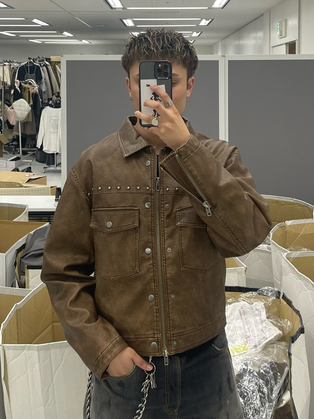 Studs Design Tracker Jacket/スタッズデザイントラッカージャケットを