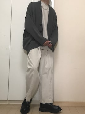「ダークグレー」｜TATSUYAさん（メンズ・177cm）の秋コーディネート