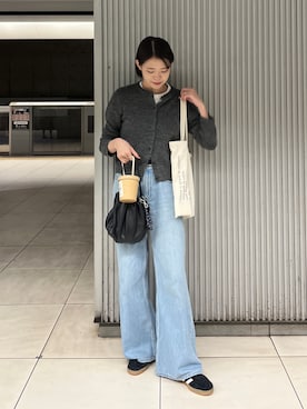 「アイテム（トートバッグ）」を使った、chiさん（レディース・162cm・20代）の冬コーディネート