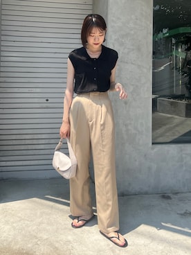 「アイテム（サンダル）」を使った、chiさん（レディース・162cm・20代）の夏コーディネート