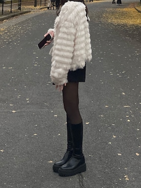 「NEUNA（ヌナ）のアイテム」を使った、pinoさん（レディース・154cm）の冬コーディネート