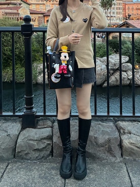 「PLAY COMME des GARCONS（プレイコムデギャルソン）のアイテム」を使った、pinoさん（レディース・154cm）の冬コーディネート