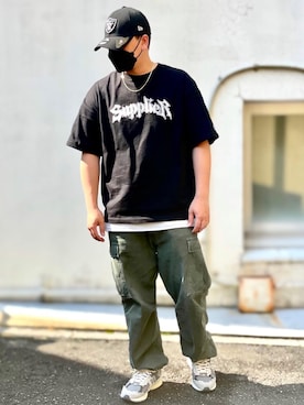 「2002R」｜「アイテム（帽子）」を使った、ktacsさん（メンズ・170cm）の夏コーディネート