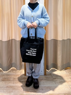 「Samansa Mos2 blue（サマンサモスモスブルー）のアイテム（その他シューズ）」を使った、砂糖さん（レディース・155cm）の秋コーディネート