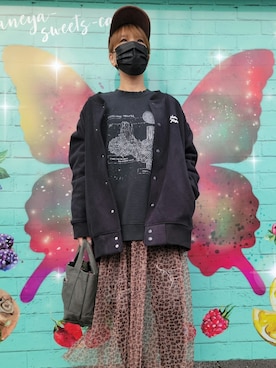 「PBLIM（ページボーイリム）のアイテム（ブルゾン）」を使った、しぃさん（レディース・164cm）の冬コーディネート