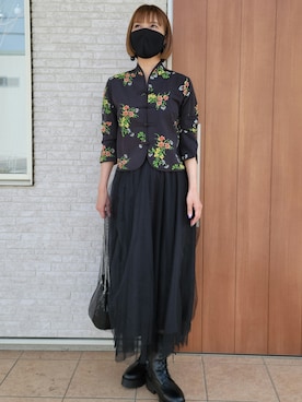 「はじめましてコーデ」｜「アイテム（アクセサリー）」を使った、しぃさん（レディース・164cm）の春コーディネート