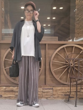 「RAGEBLUE（レイジブルー）のアイテム」を使った、しぃさん（レディース・164cm）の夏コーディネート
