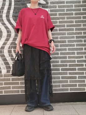 「SPINNS(スピンズ)のアイテム(スカート)」を使った、しぃさん(レディース・164cm)の秋コーディネート