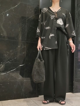 「仕事コーデ」｜しぃさん（レディース・164cm）の夏コーディネート