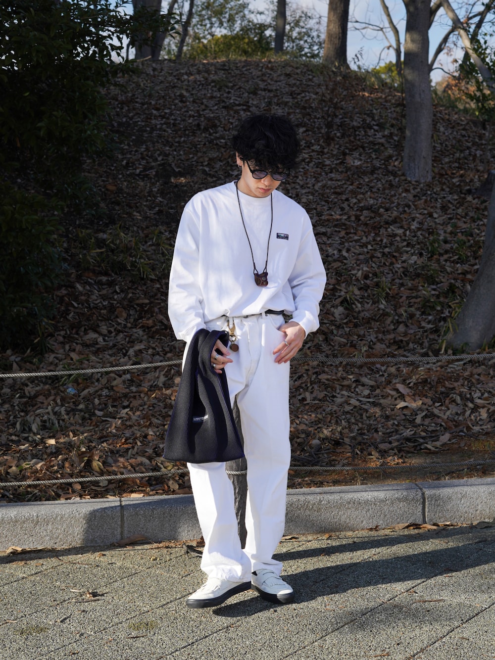 VANSのローファー（ホワイト系）を使った人気ファッション