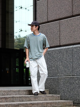 「PENDLETON（ペンドルトン）のアイテム（キャップ）」を使った、てぃーりくさん（メンズ・170cm）の夏コーディネート