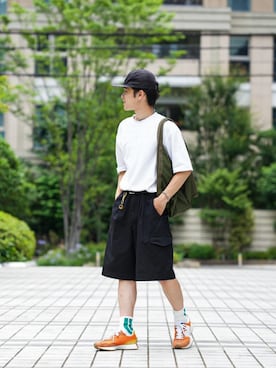 「PENDLETON（ペンドルトン）のアイテム（キャップ）」を使った、てぃーりくさん（メンズ・170cm）の夏コーディネート