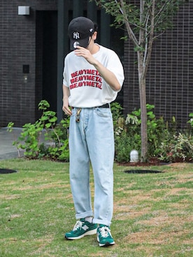 「ごきげんウィーク」｜「アイテム（キャップ）」を使った、てぃーりくさん（メンズ・170cm）の春コーディネート