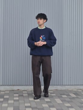 「LENO（リノ）のアイテム」を使った、てぃーりくさん（メンズ・170cm）の秋コーディネート