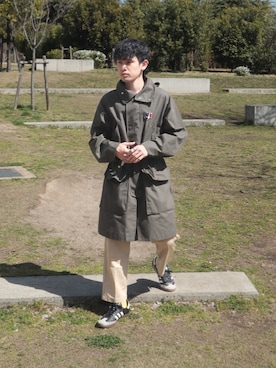 てぃーりくさん（メンズ・170cm）の春コーディネート