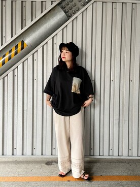 「CPCM」｜ふかたかなみさん（レディース・153cm）の夏コーディネート