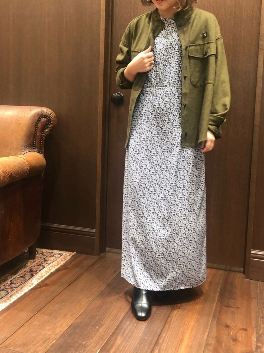 NOMBRE IMPAIR（ノンブルアンペール）の「ﾐﾆﾌﾗﾜｰPT ｸﾙｰﾈｯｸﾛﾝｸﾞﾜﾝﾋﾟｰｽ 