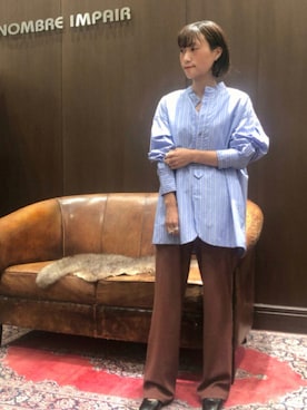 「NOMBRE IMPAIR（ノンブルアンペール）のアイテム（パンプス）」を使った、saegusa.さん（レディース・151cm）の夏コーディネート