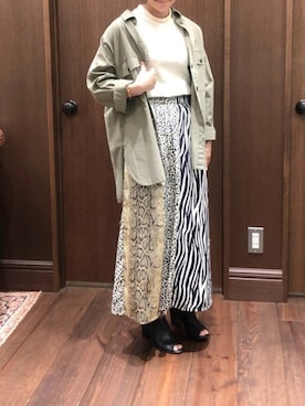 「NOMBRE IMPAIR（ノンブルアンペール）のアイテム（サンダル）」を使った、saegusa.さん（レディース・151cm）の秋コーディネート