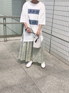 「NOMBRE IMPAIR（ノンブルアンペール）のアイテム（スカート）」を使った、saegusa.さん（レディース・151cm）の春コーディネート