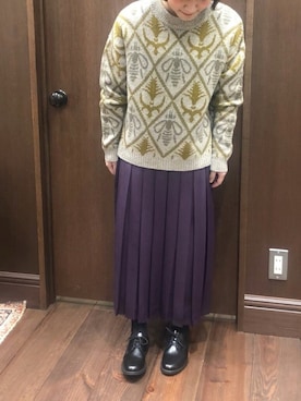 「NOMBRE IMPAIR（ノンブルアンペール）のアイテム（ドレスシューズ）」を使った、saegusa.さん（レディース・151cm）の秋コーディネート