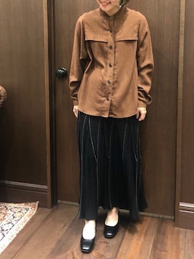 「NOMBRE IMPAIR（ノンブルアンペール）のアイテム（パンプス）」を使った、saegusa.さん（レディース・151cm）の秋コーディネート