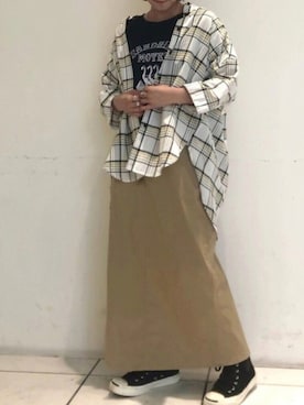 「Blanc Bleu Minuit（ブランブルーミニュイ）のアイテム」を使った、saegusa.さん（レディース・151cm）の夏コーディネート