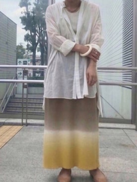 「FIL DE FER（フィルデフェール）のアイテム（タンクトップ）」を使った、saegusa.さん（レディース・151cm）の春コーディネート