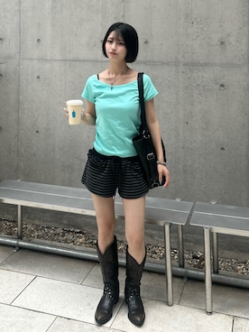 「WHO’S WHO gallery」｜makiさん（レディース・159cm）の夏コーディネート
