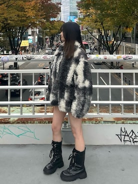 「アイテム（ジャケット/アウター）」を使った、makiさん（レディース・159cm・10代）の秋コーディネート