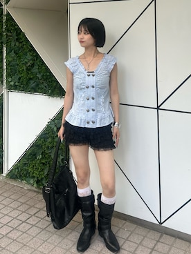 「WHO’S WHO gallery」｜makiさん（レディース・159cm）の夏コーディネート