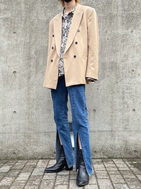 「asos（エイソス）のアイテム（ブーツ）」を使った、tintinさん（メンズ・179cm）の夏コーディネート