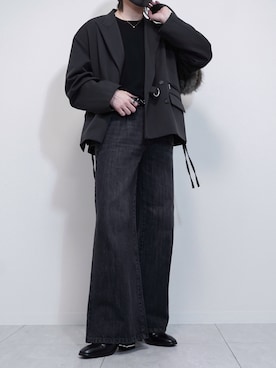 「blatto（ブラット）のアイテム」を使った、けいさん（メンズ・177cm）の冬コーディネート