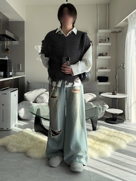 けいさん（メンズ・177cm）の春コーディネート