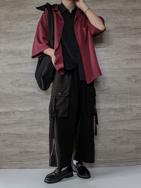 「アイテム（ローファー）」を使った、けいさん（メンズ・177cm・10代）の春コーディネート