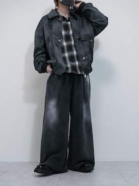 「アイテム（スウェットパンツ）」を使った、けいさん（メンズ・177cm）の秋コーディネート