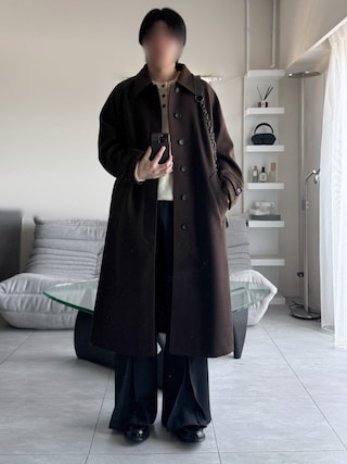「VELNUS(ベルナス)の【VELNUS】Abstract Loose Shaggy Henley Neck Knit /アブストラクトルーズシャギーデザインヘンリーネックニット【短丈】(ニット/セーター)」を使った、けいさん(メンズ・177cm)の秋コーディネート